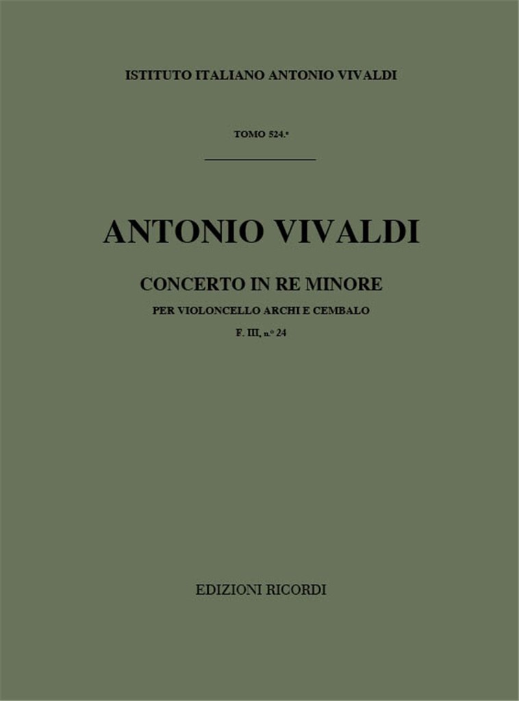 Concerto In Re Min. RV 405